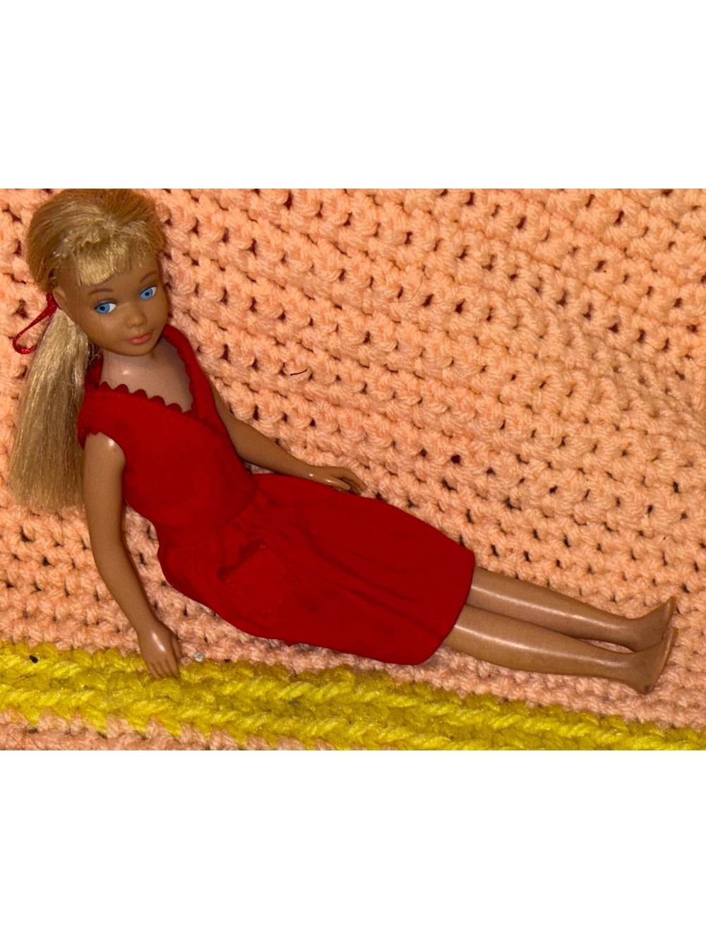 Barbie Skipper Straight Leg 1964 in Red Sensation Dress